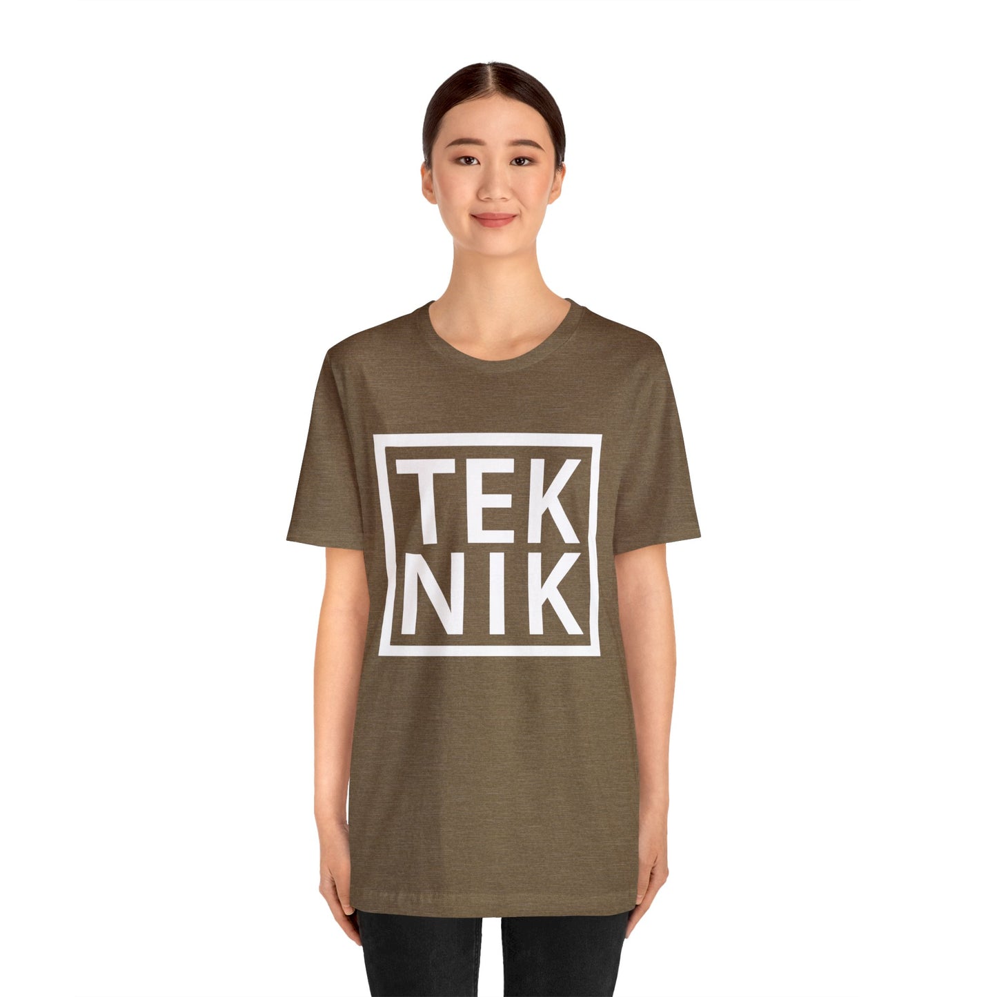 TEKNIK White Text Tee