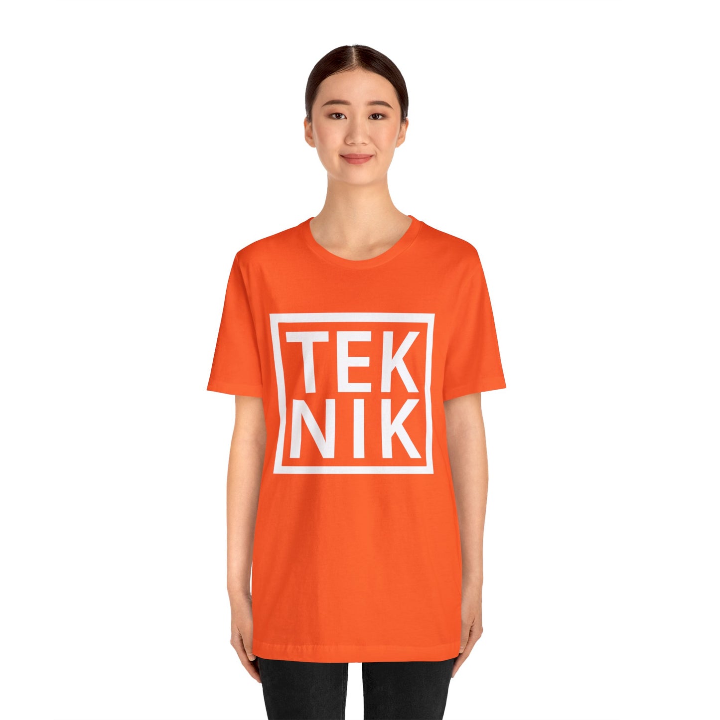 TEKNIK White Text Tee