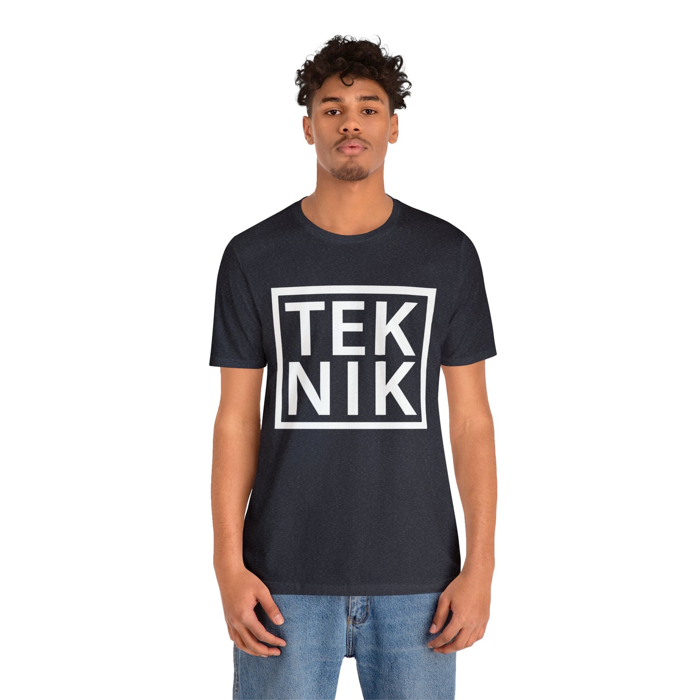 TEKNIK White Text Tee