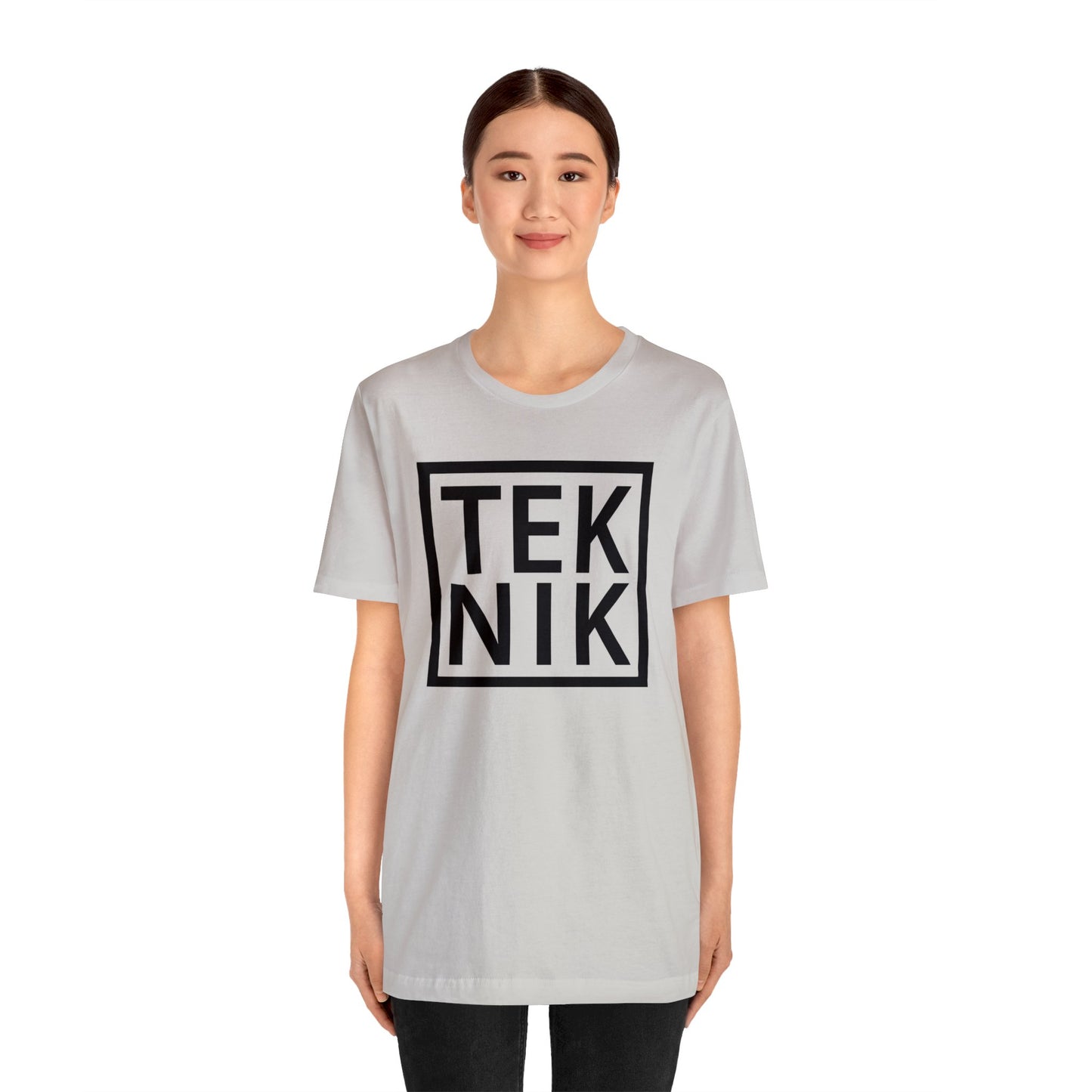 TEKNIK Black Text Tee