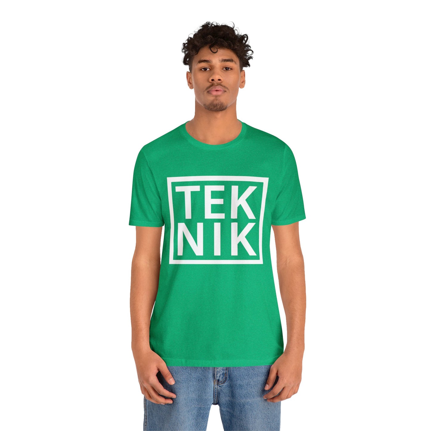 TEKNIK White Text Tee