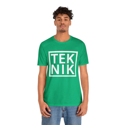 TEKNIK White Text Tee