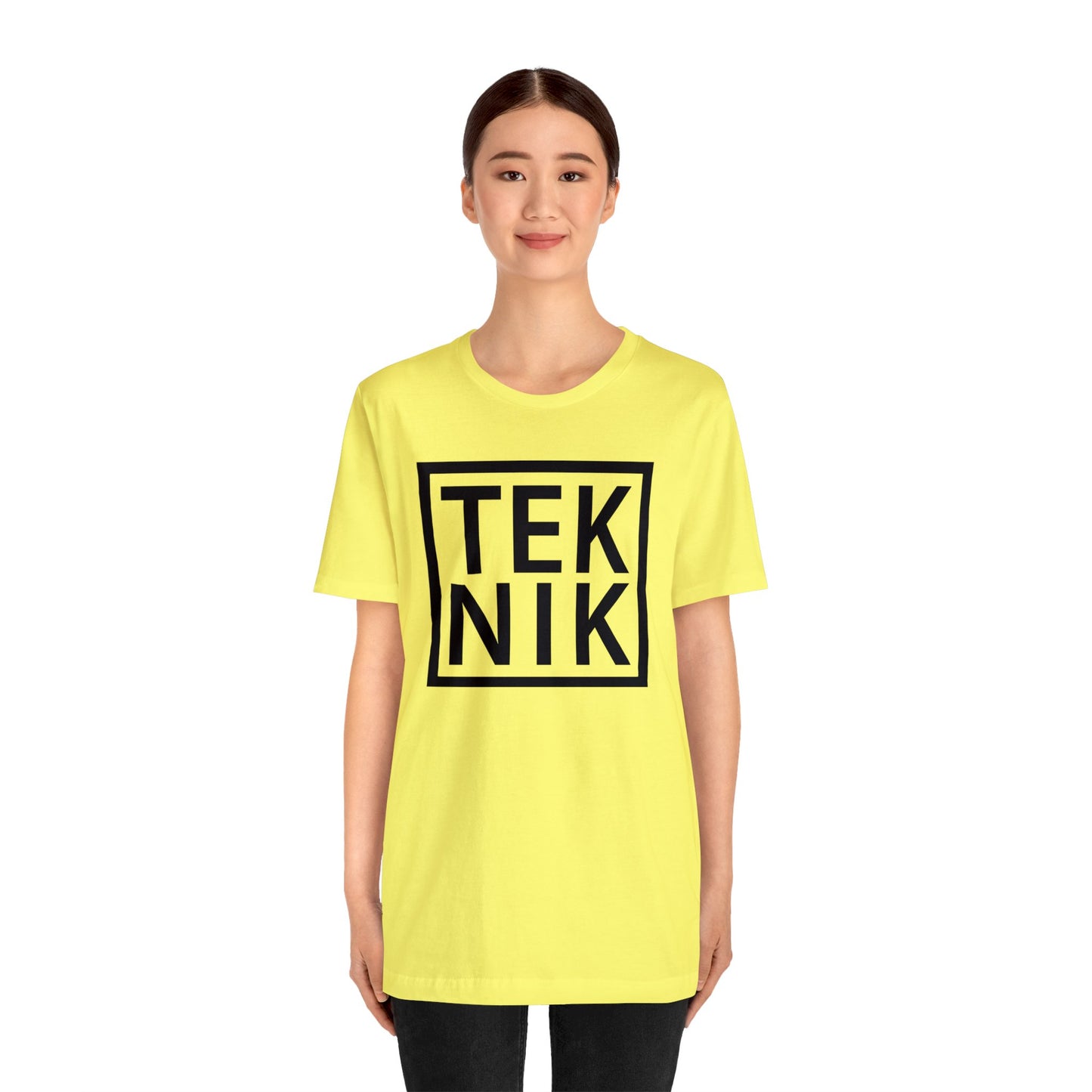 TEKNIK Black Text Tee