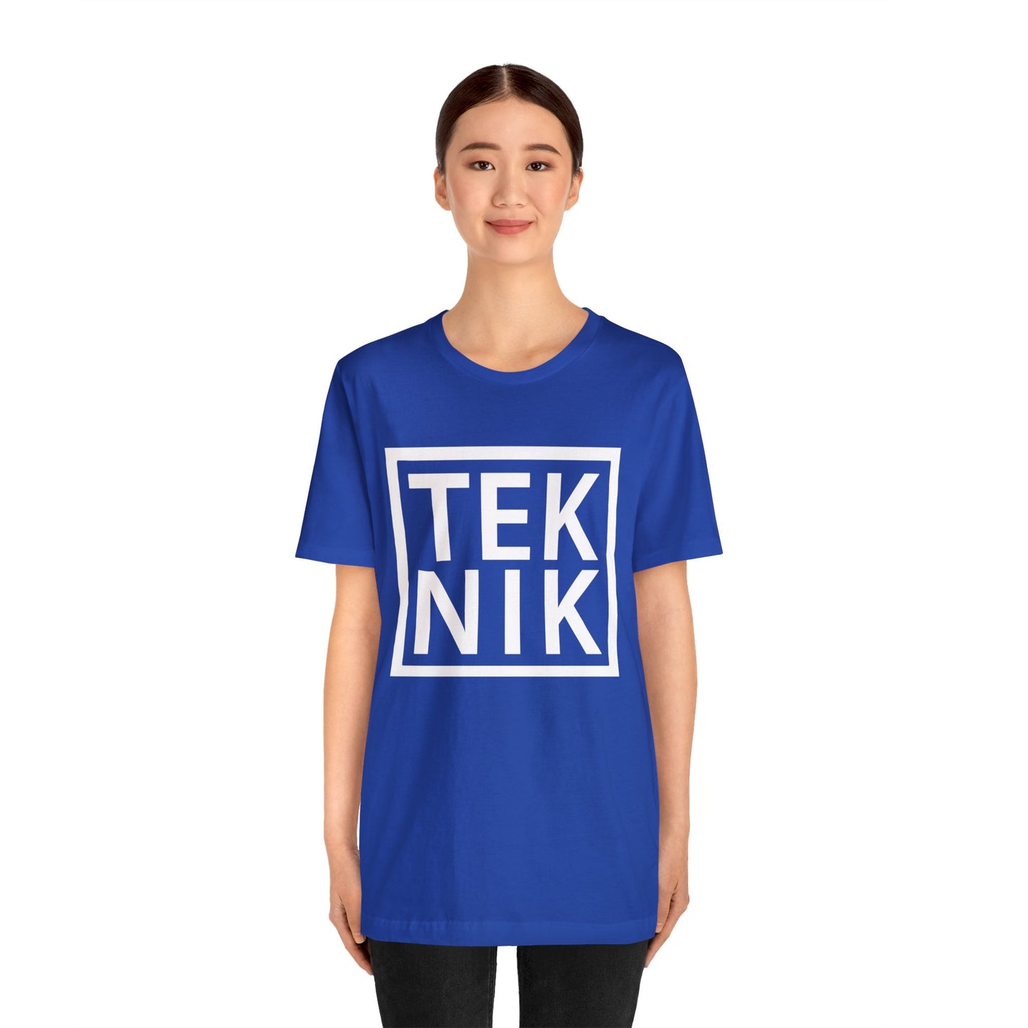 TEKNIK White Text Tee