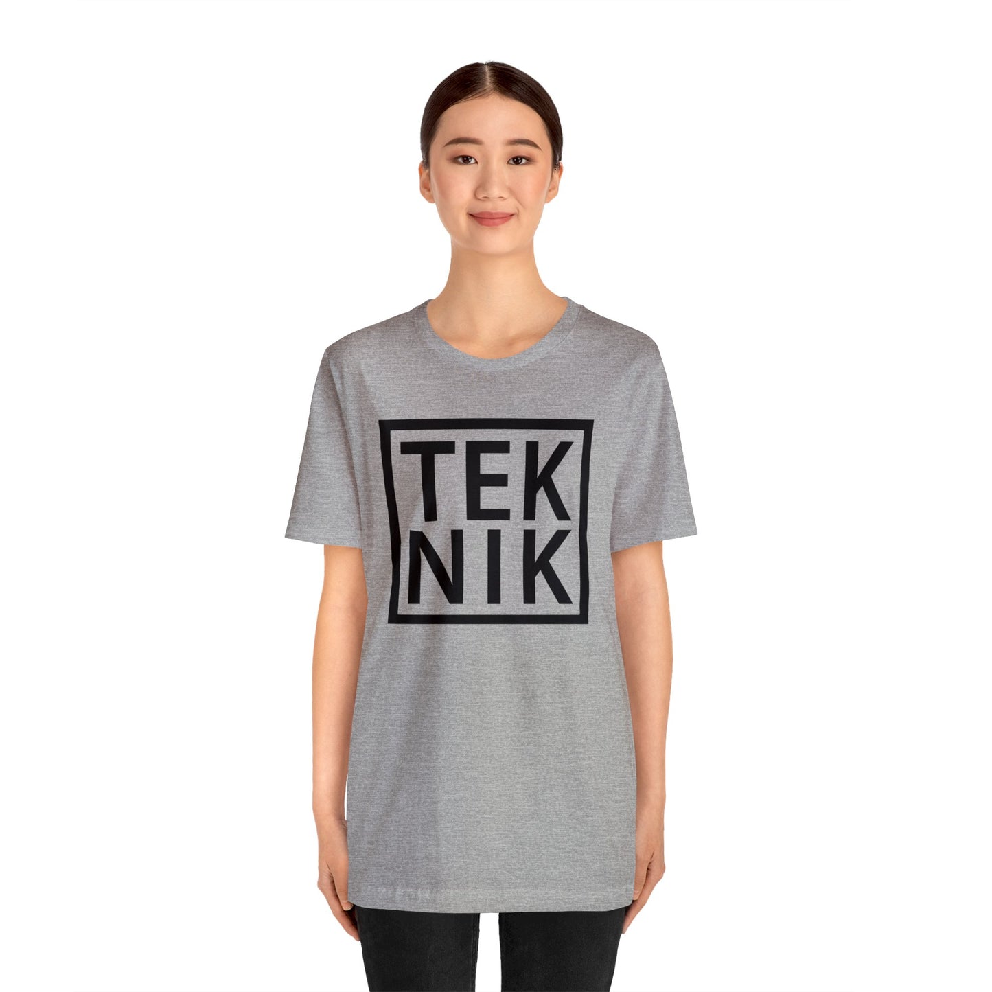 TEKNIK Black Text Tee