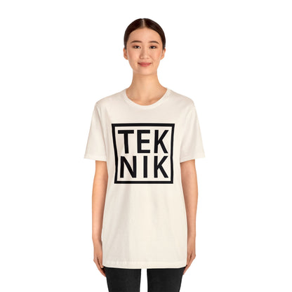 TEKNIK Black Text Tee