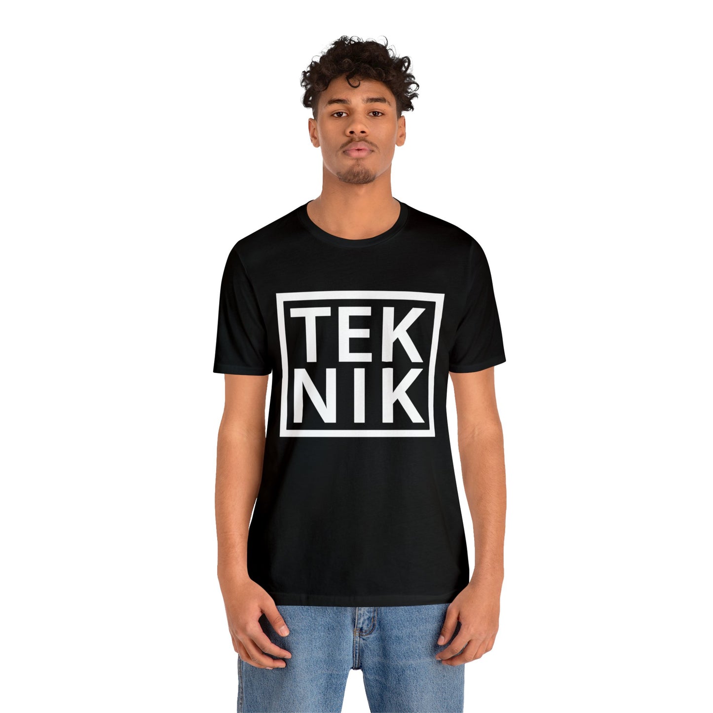 TEKNIK White Text Tee