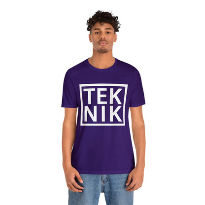 TEKNIK White Text Tee