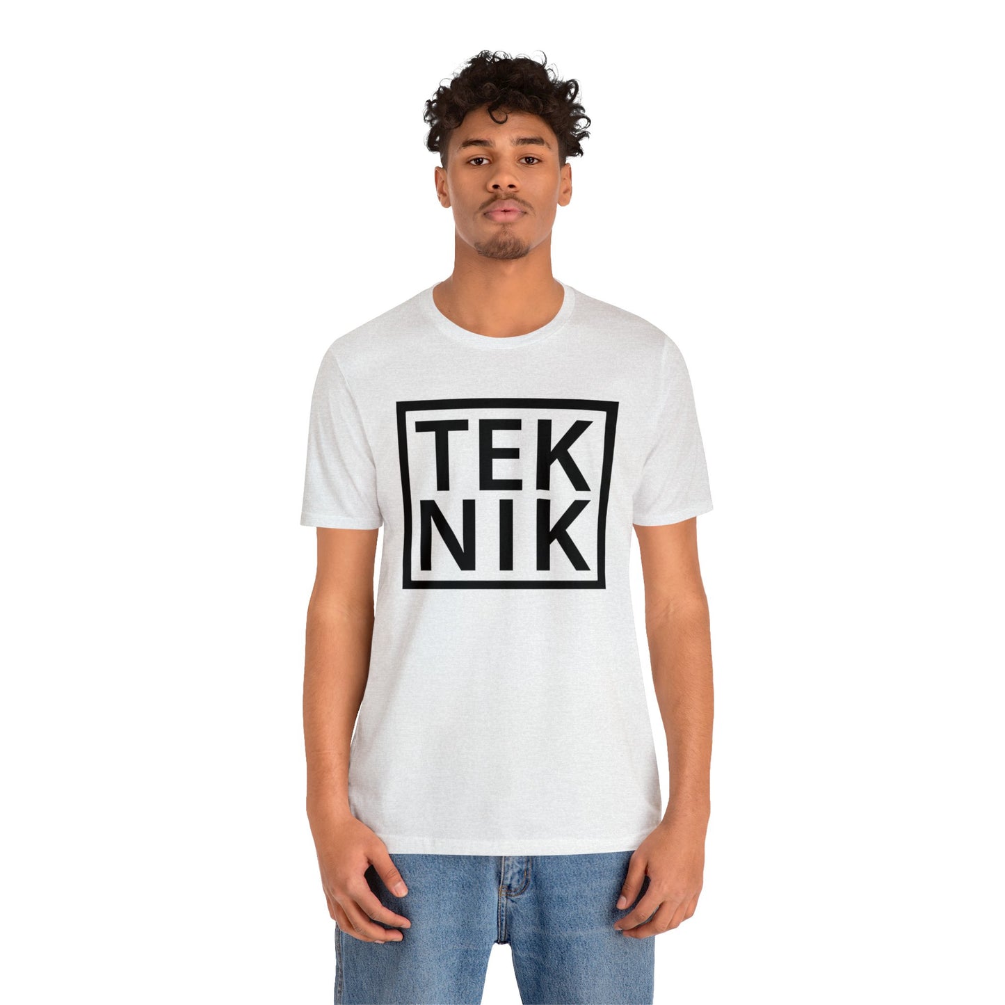 TEKNIK Black Text Tee