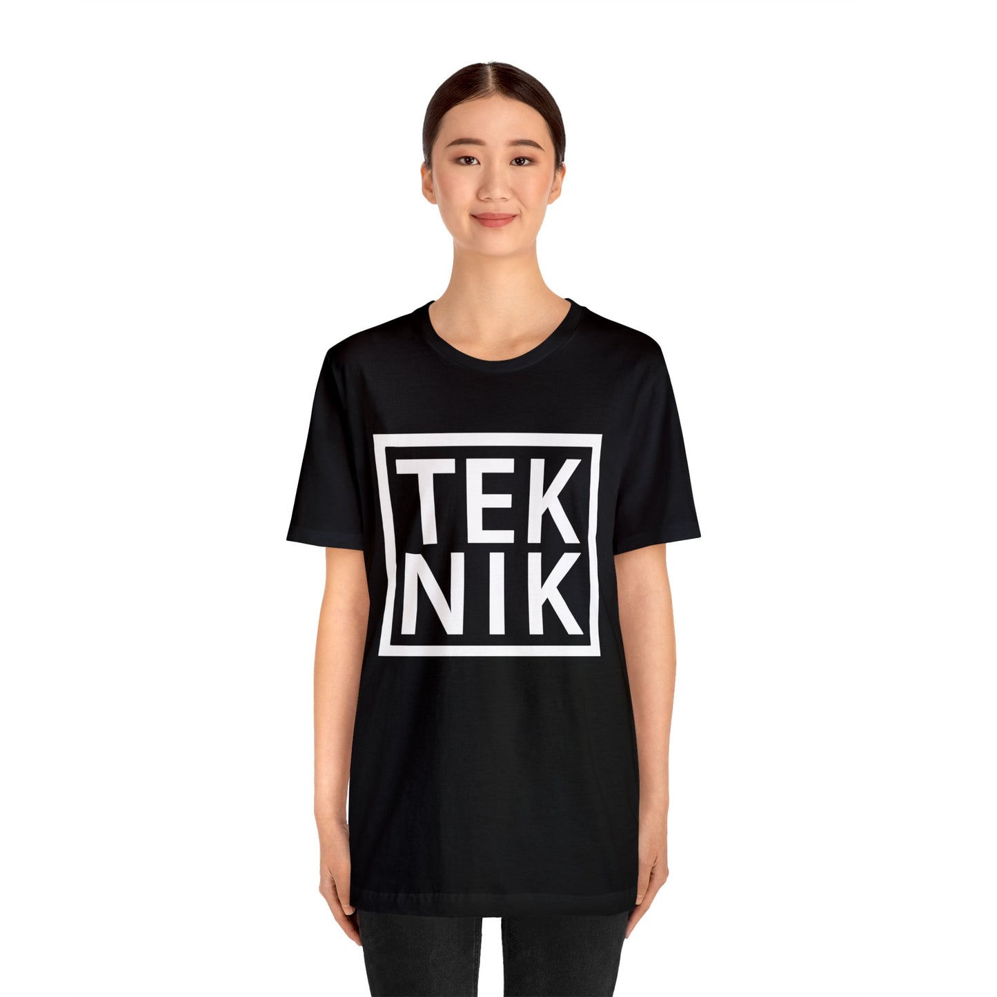 TEKNIK White Text Tee