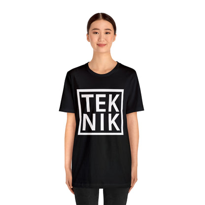 TEKNIK White Text Tee