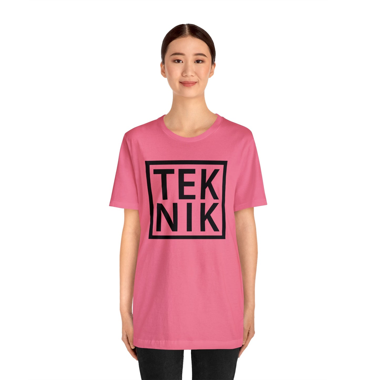 TEKNIK Black Text Tee