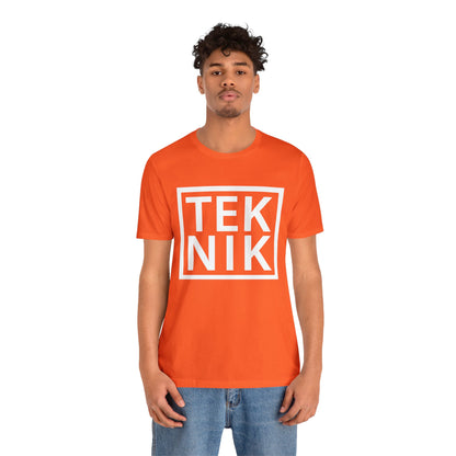 TEKNIK White Text Tee