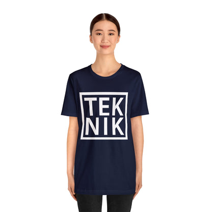 TEKNIK White Text Tee