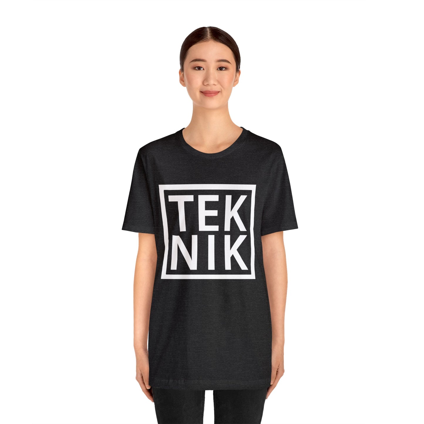 TEKNIK White Text Tee